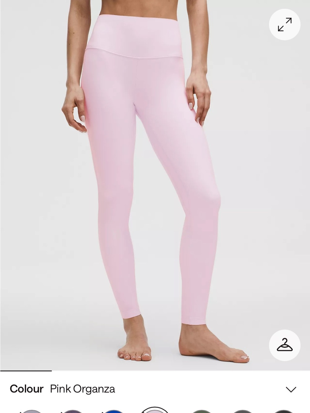 Lululemon Align 25” Pink Organza Size 6 Leggings Like New